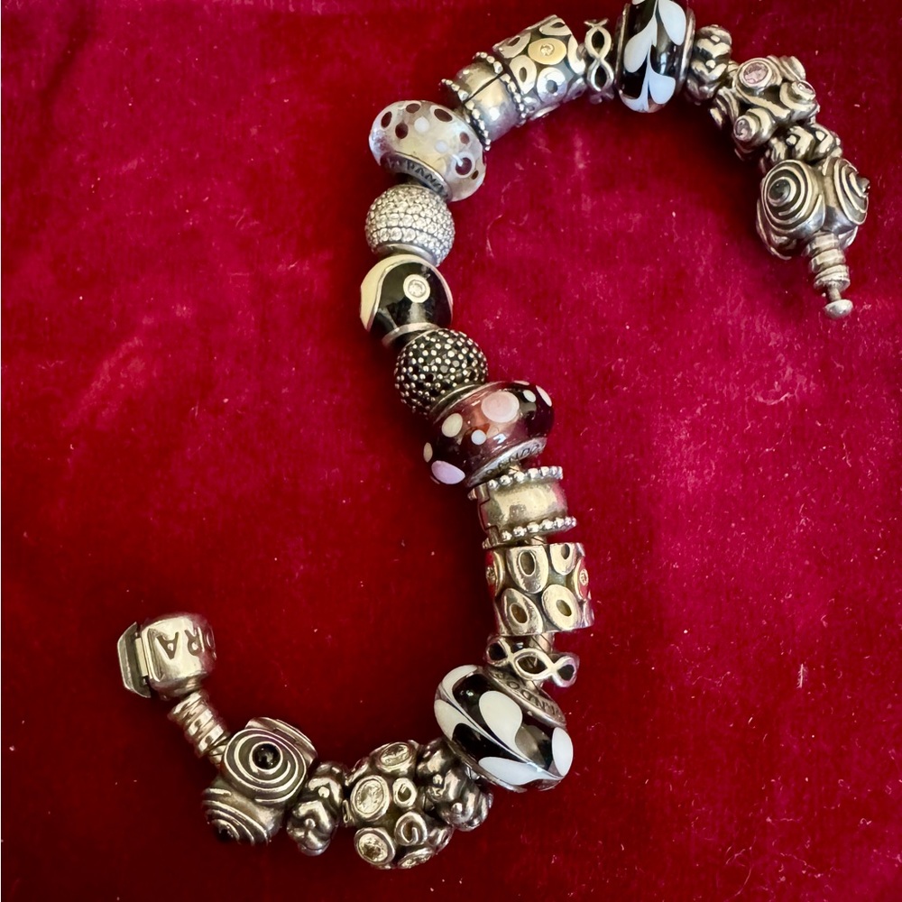 Pandora Silver Beaded Bracelet